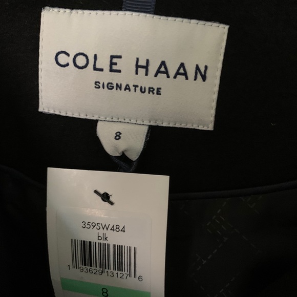 Cole Haan Wool Blend Coat NWT Black Sz 8 - Picture 8 of 9